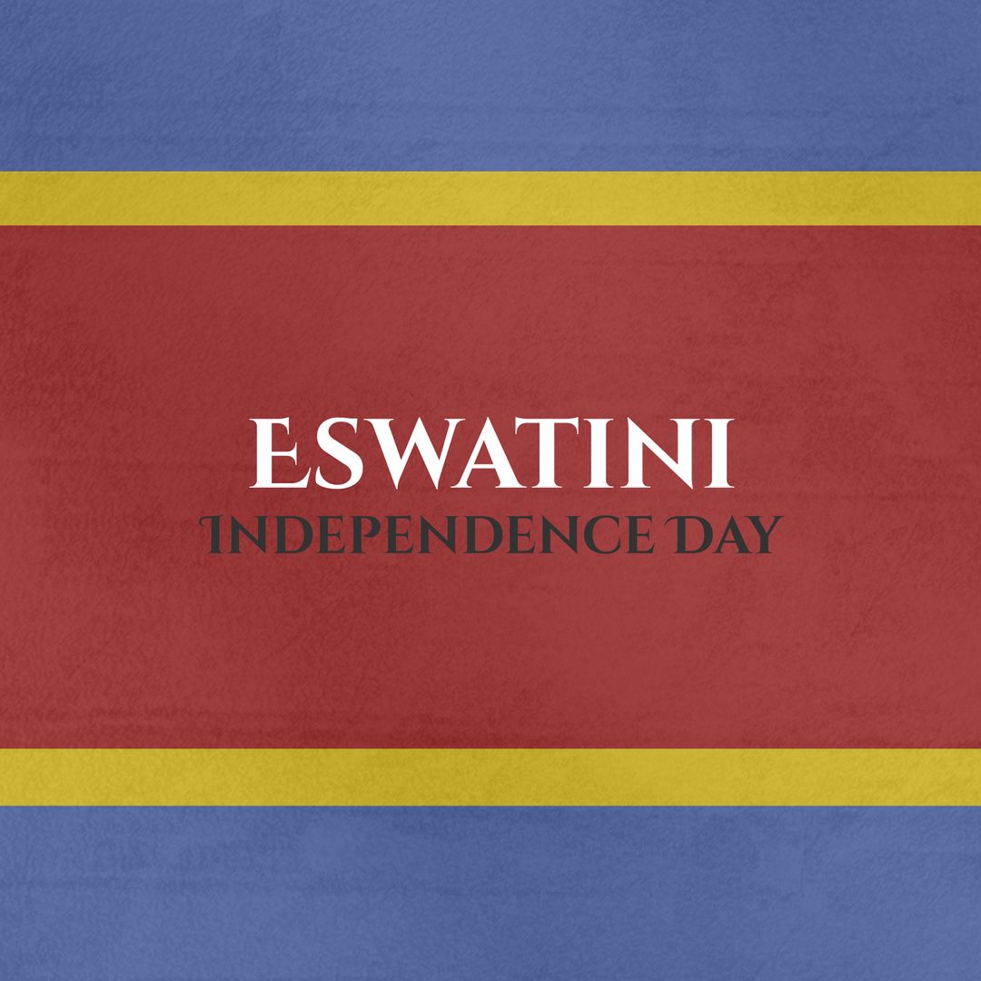 Eswatini Independence Day Celebration Concept with Flag
