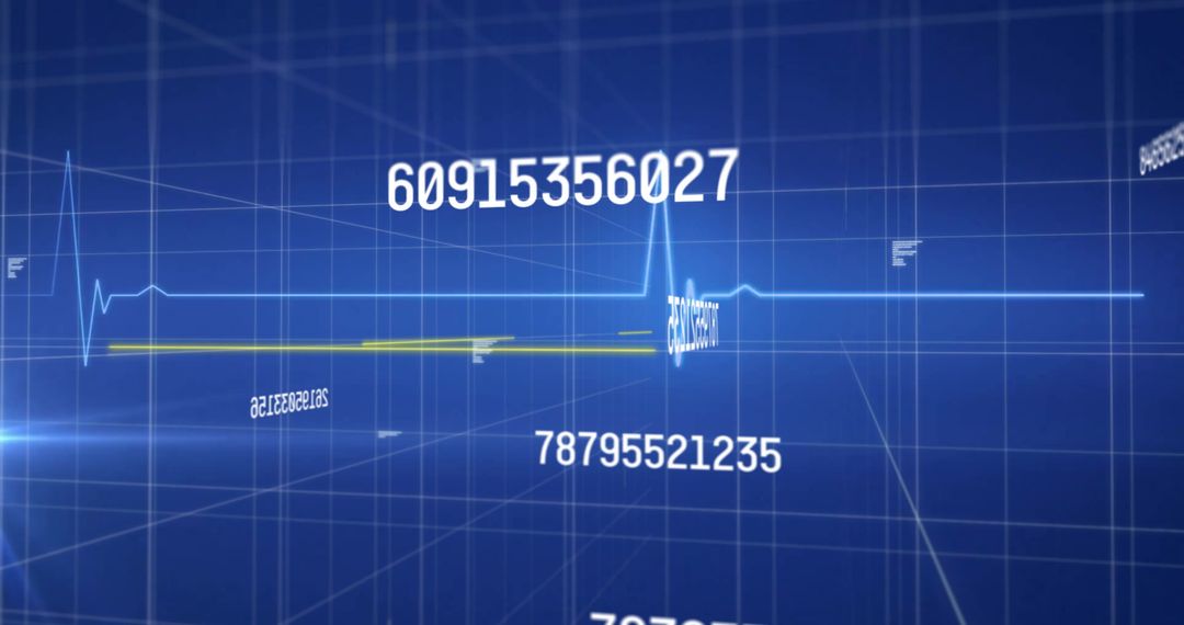 Abstract Data Flow on Heartbeat Monitor Grid Background
