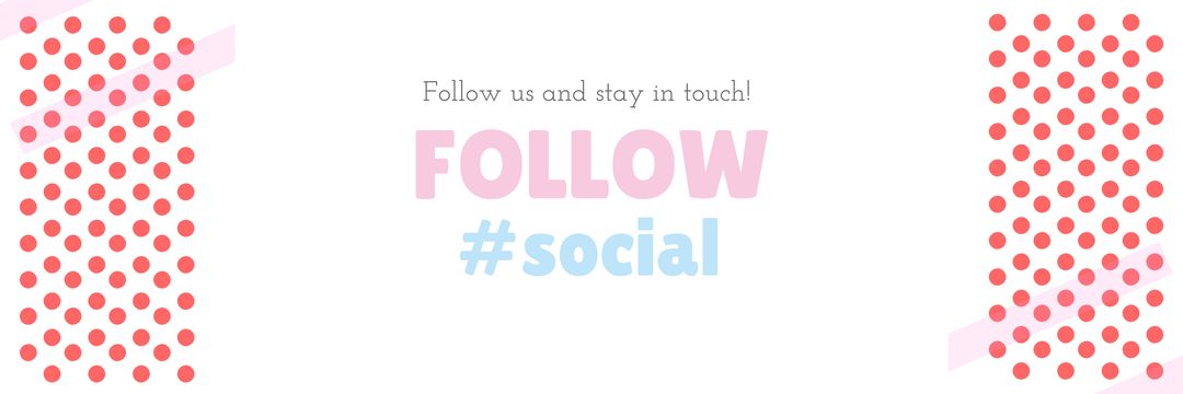 Playful Social Media Call-to-Action Banner with Polka Dots