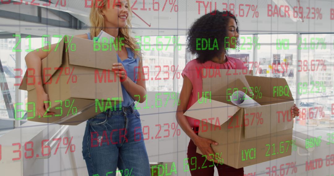 Diverse Business Team Analyzing Digital Stock Data