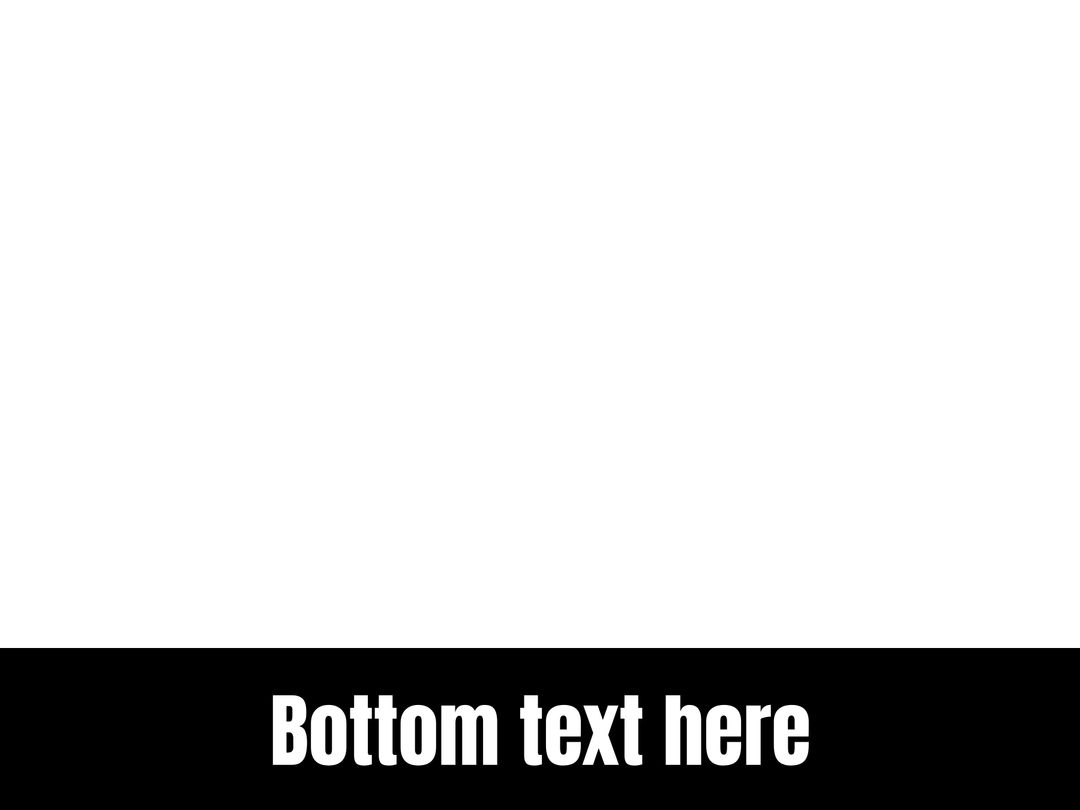 Minimalist White Template with Bottom Text
