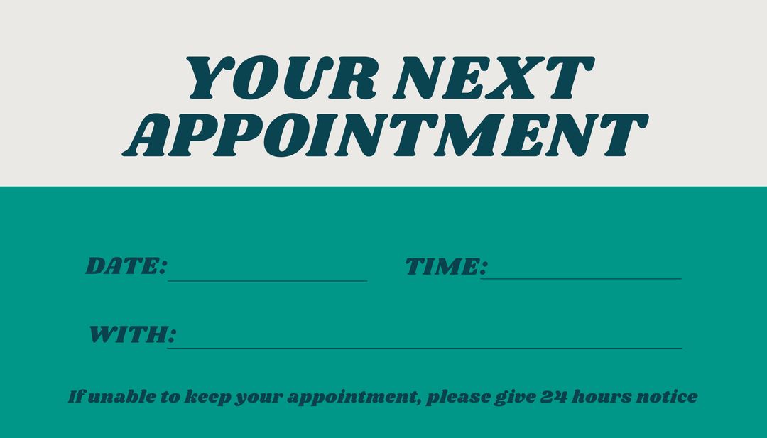 Appointment Reminder with Calm Background for Professional Use - Download Free Stock Templates Pikwizard.com