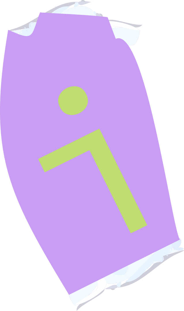 Transparent Abstract Geometric Design with Purple and Lime Elements