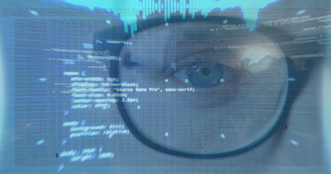 Eye Reflections with Digital Interface Concept