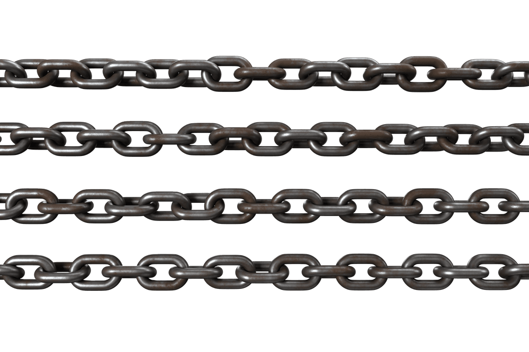 Transparent Isolated Parallel Metal Chains Set