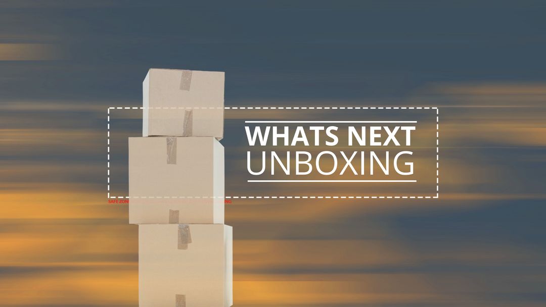 Unboxing Anticipation with Stacked Cardboard Boxes