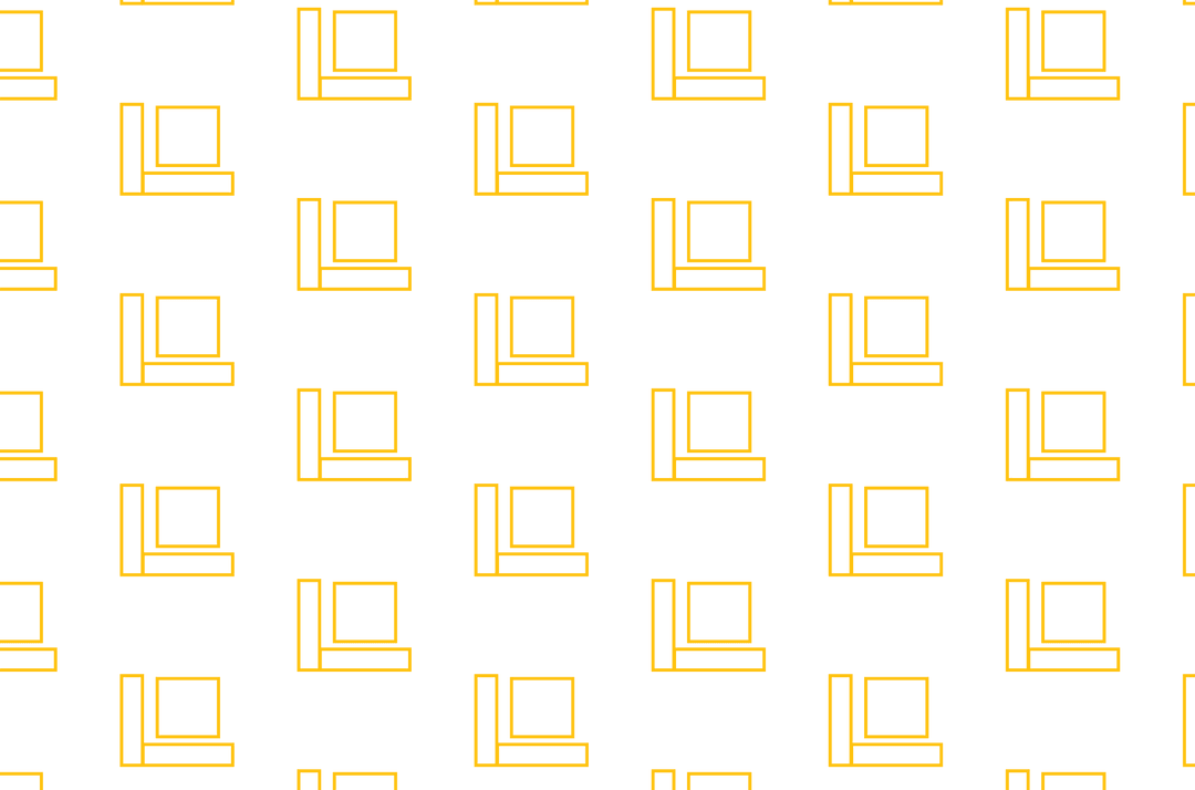 Minimalistic Yellow Pattern on Transparent Background