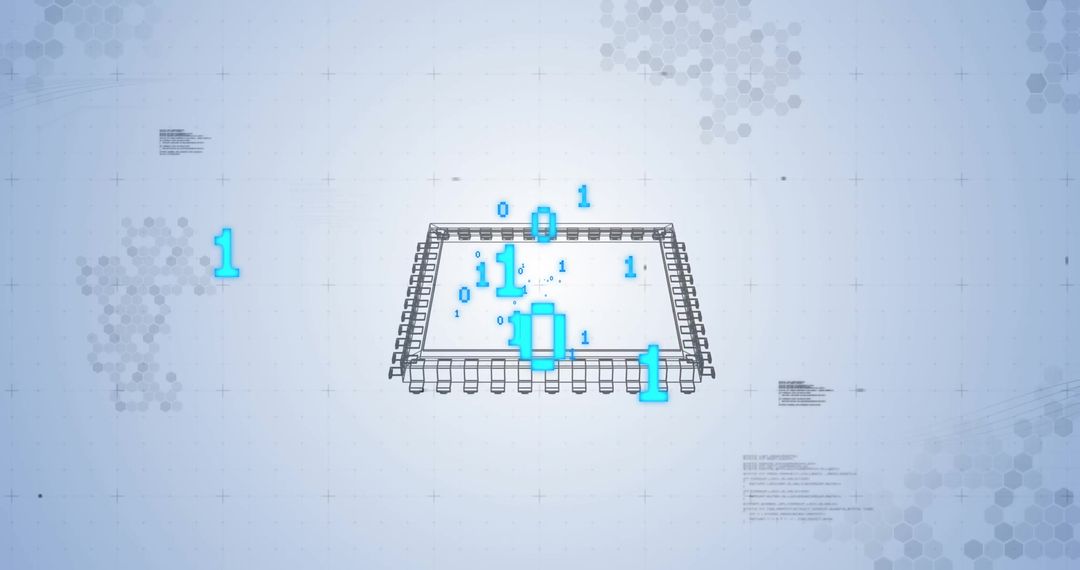Digital Binary Code on Computer Server Conceptual Background - Free Images, Stock Photos and Pictures on Pikwizard.com