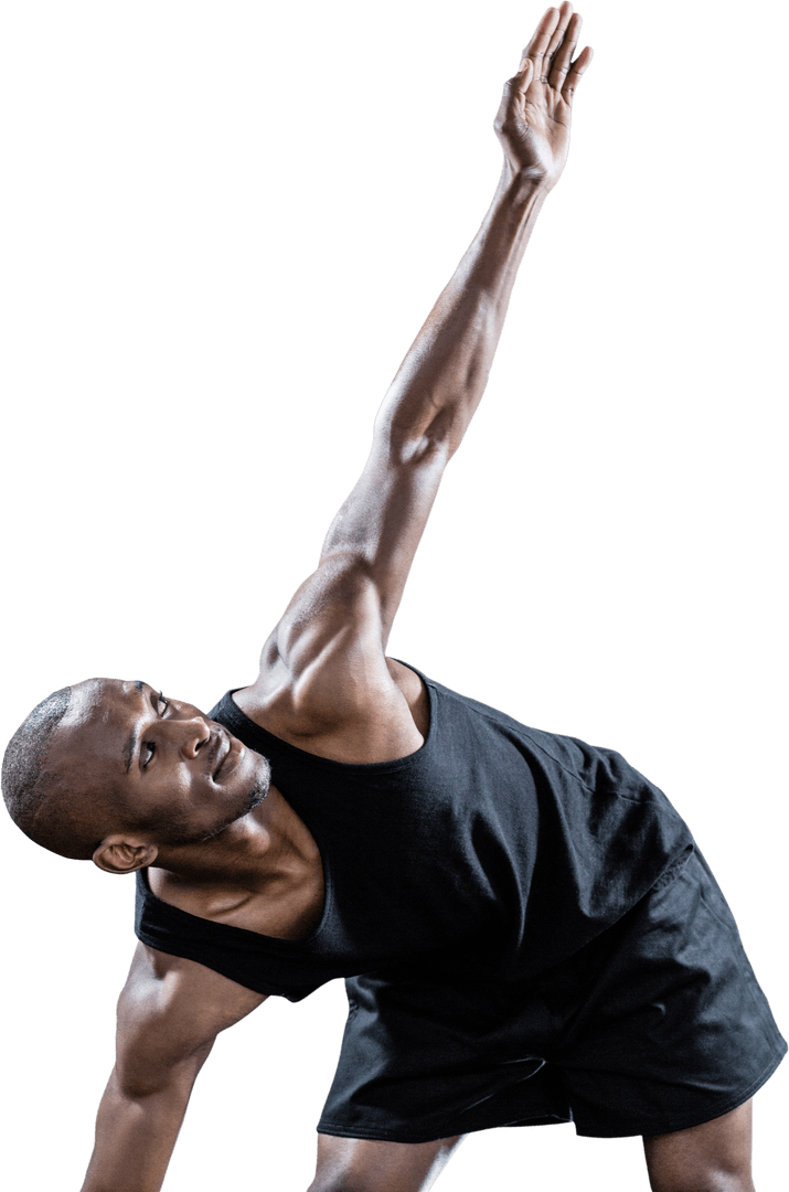 Active Sportsman Stretching Middistance Transparent Background