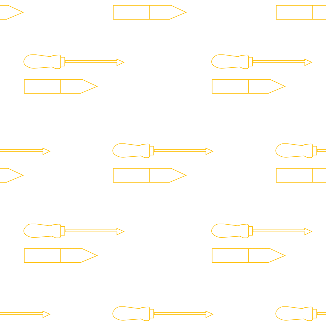 Transparent Screwdrivers and Pencils Pattern Design