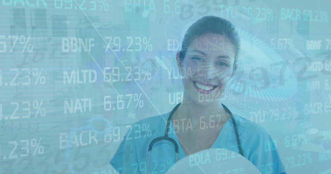 Doctor Analyzing Digital Data in Modern Medical Setup