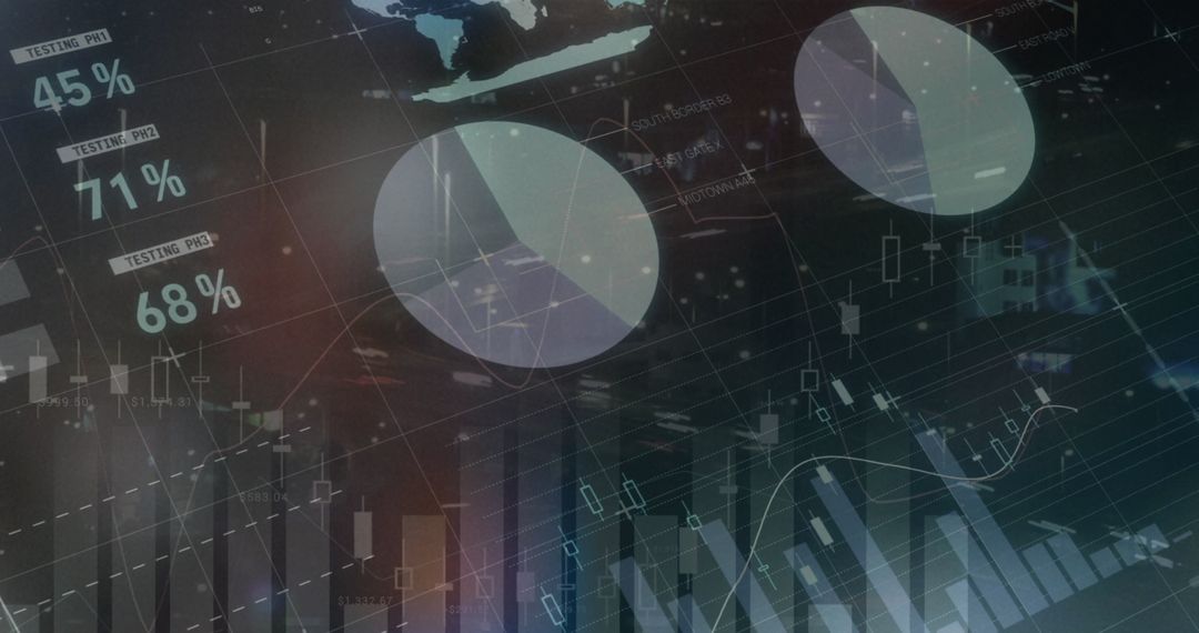 Global Financial Data Processing with Cityscape Overlay