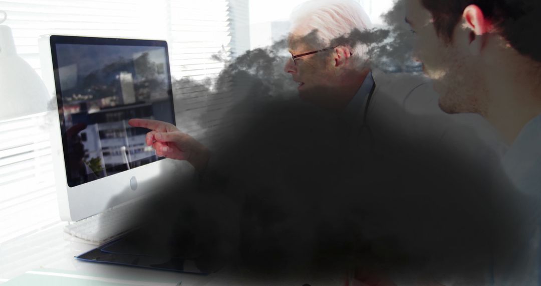 Corporate Team Collaborating on Strategy at Office Desk