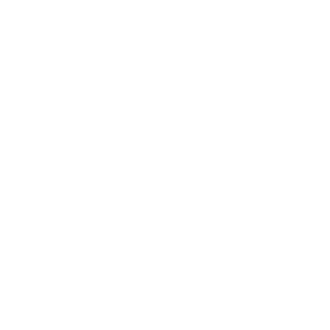 White Lightbulb Icon on Transparent Background
