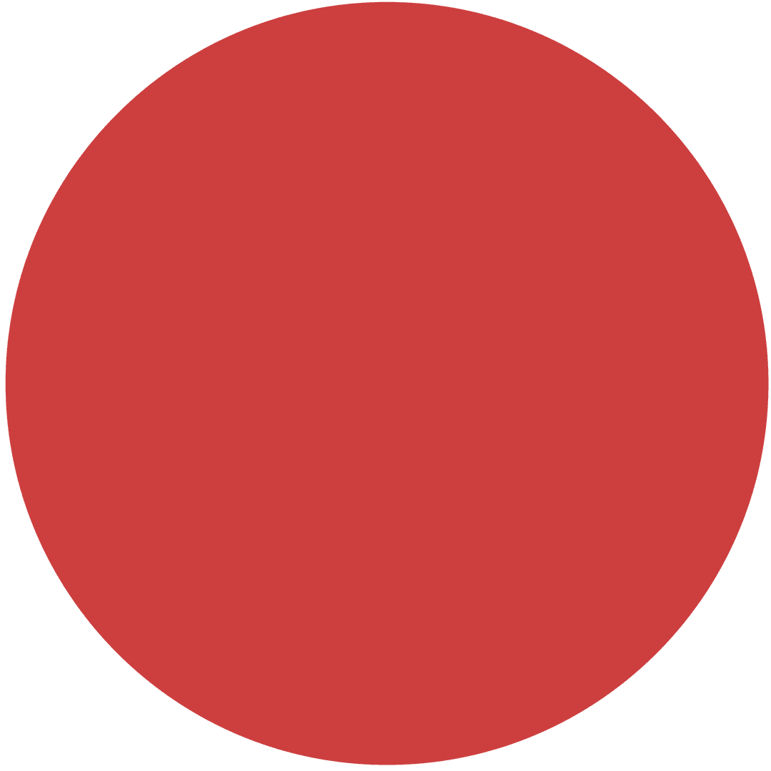 Red Circular Dot on Transparent Background Design