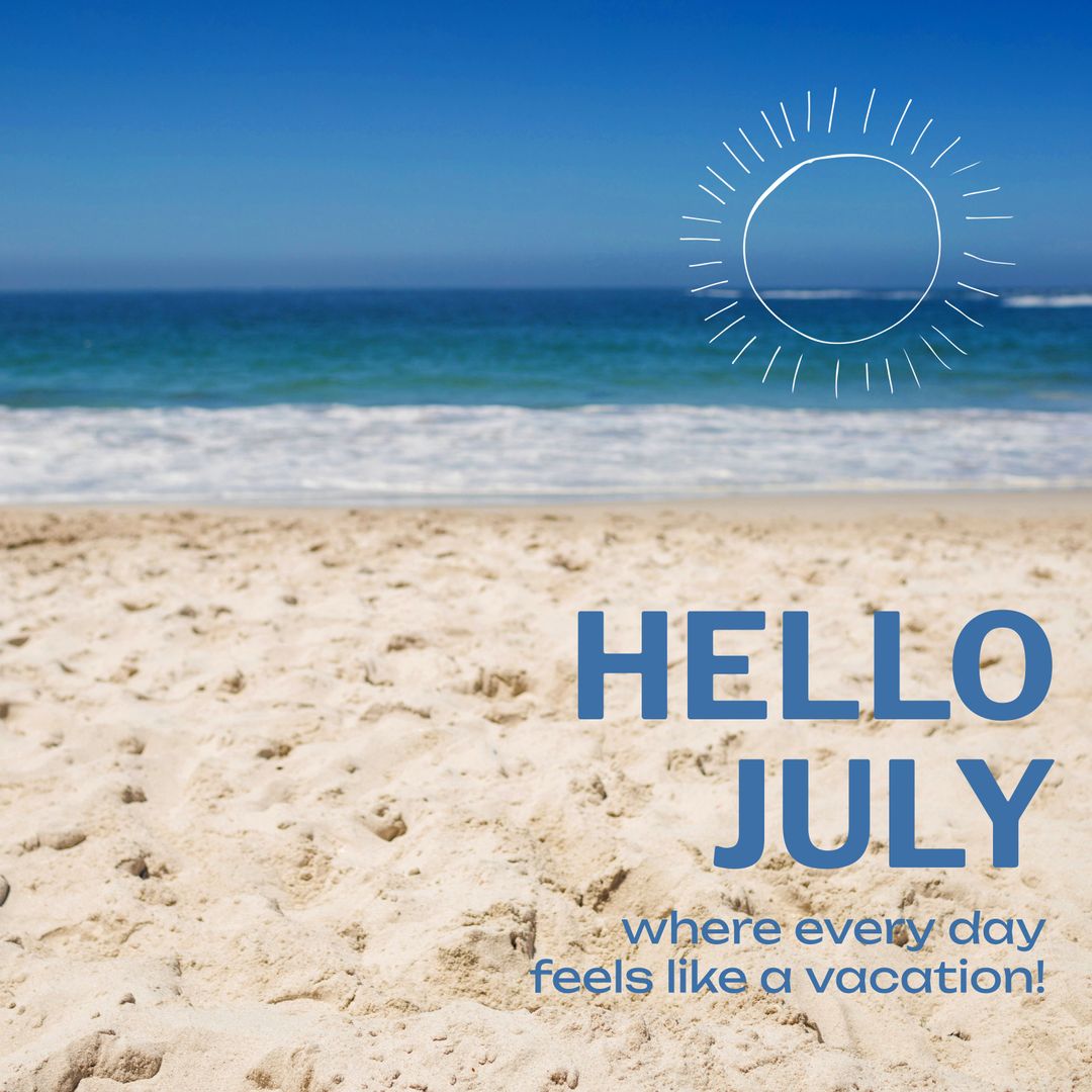 Welcome July Summer Journey Beach Vibes