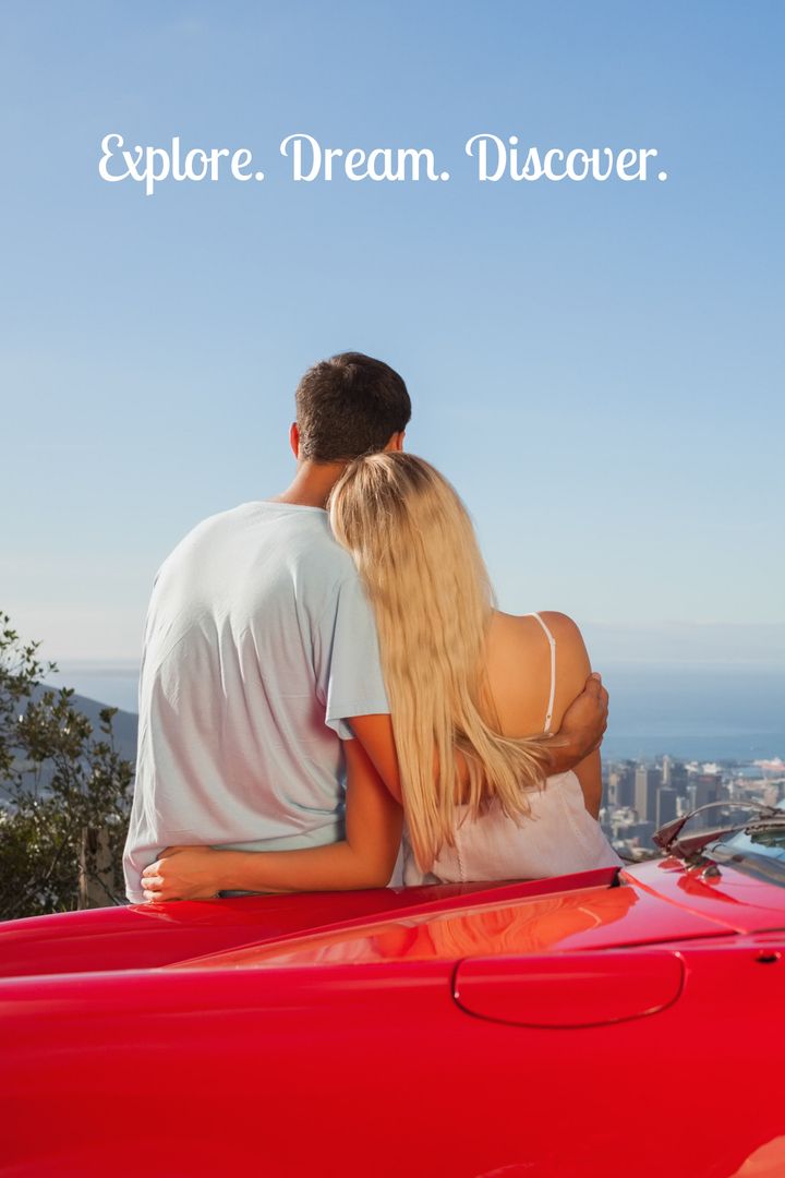 Romantic Couple Enjoying Scenic View from Car