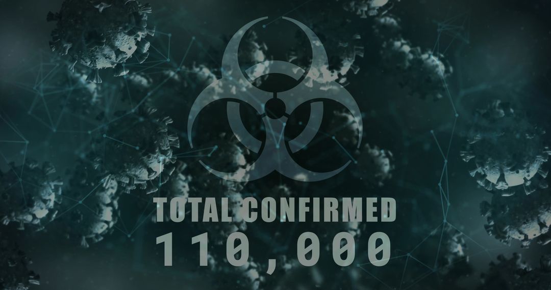 Futuristic Data Visualizing Biohazard and Virus Spread Insights