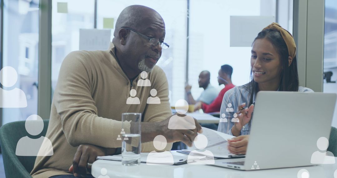 Diverse Business Collaboration with Digital Media Interface