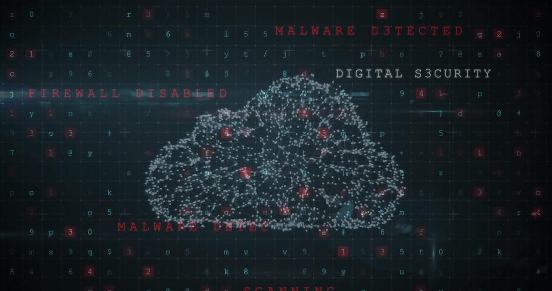 Digital Security and Cloud Protection Concept