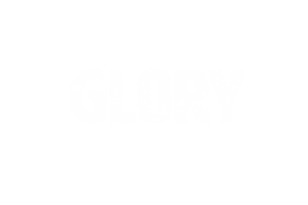 Bold Glory Text on Transparent Background Illustration