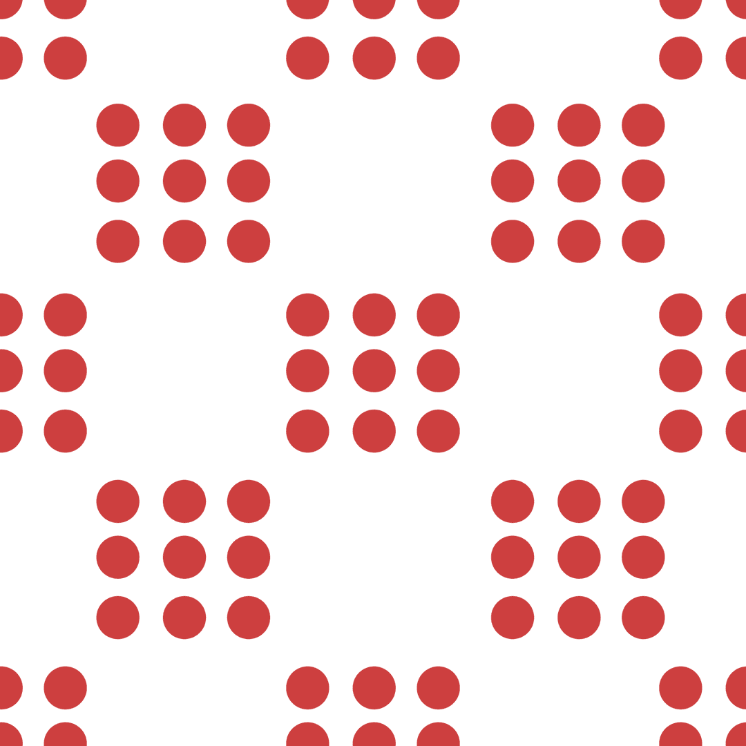 Transparent Red Dot Pattern on Isolated Background