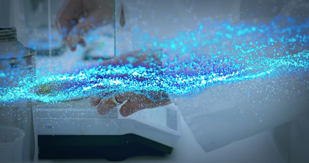 Innovative Scientist Measuring with Advanced Technology in Laboratory