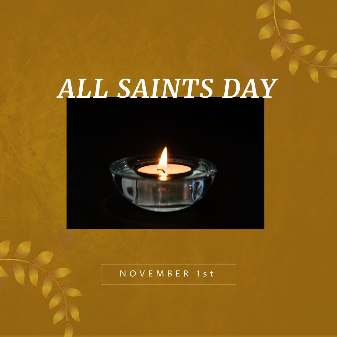 All Saints Day Candle Commemoration November 1st