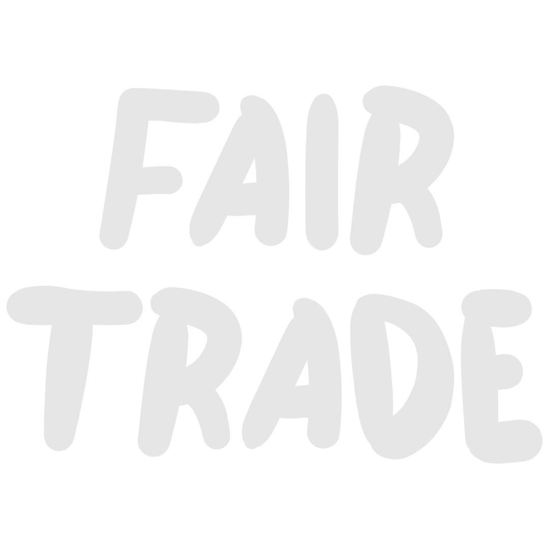 Transparent Fair Trade Text Illustration in Bold Font