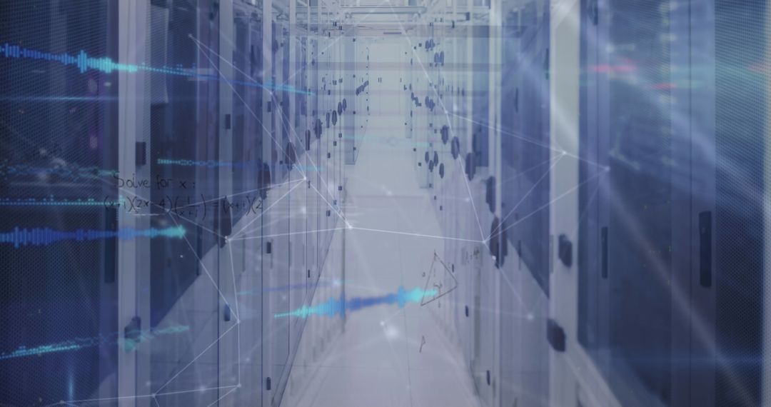 Digital Data Processing in Server Room with Virtual Interface