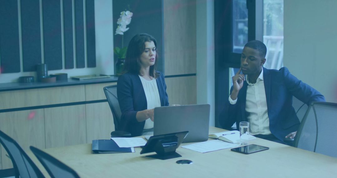 Professional Business Meeting with Focused Colleagues