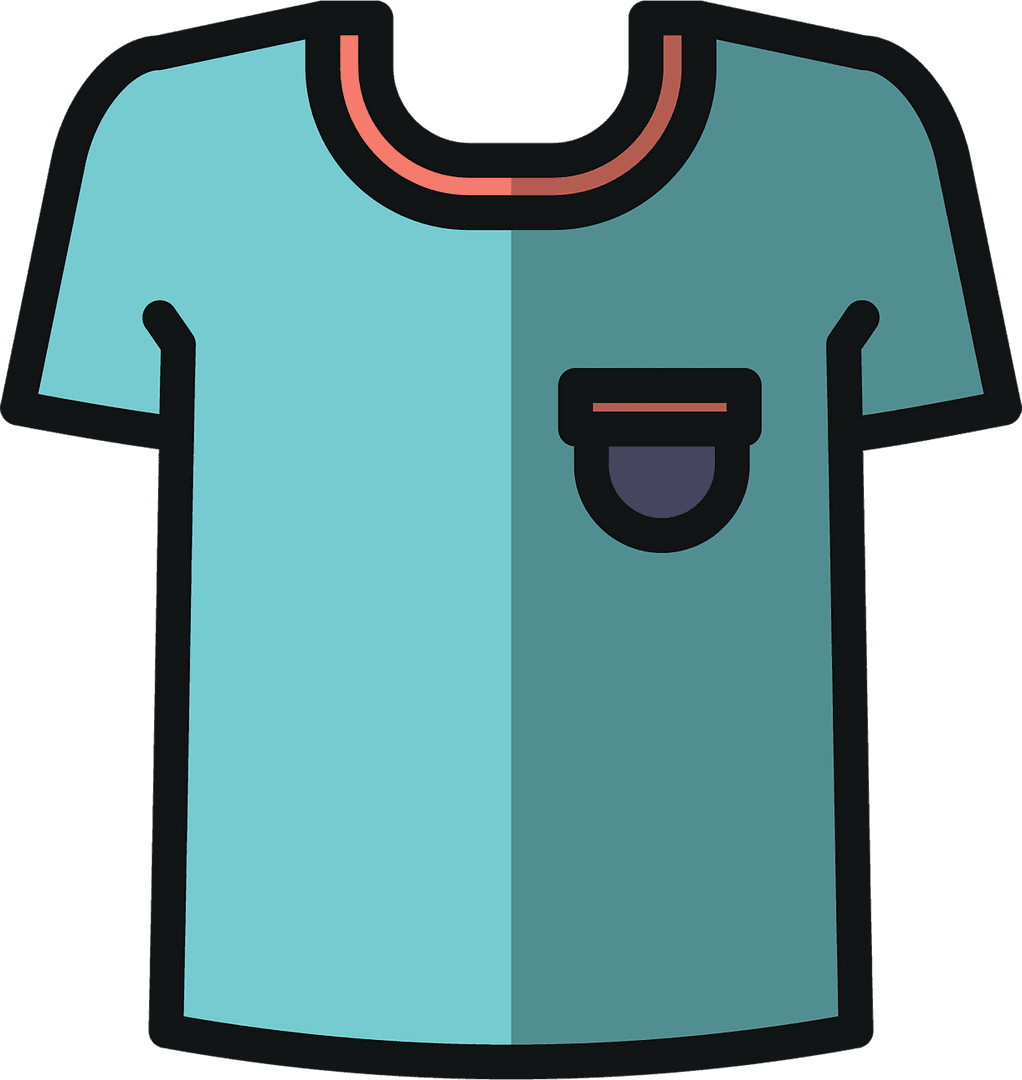 Soccer Player T-Shirt Green Vector Illustration with Transparent Background