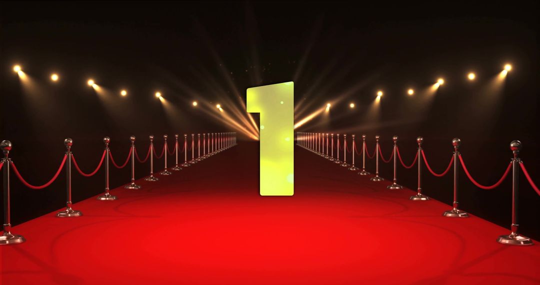 Dramatic Countdown on Red Carpet for New Year's Celebration
