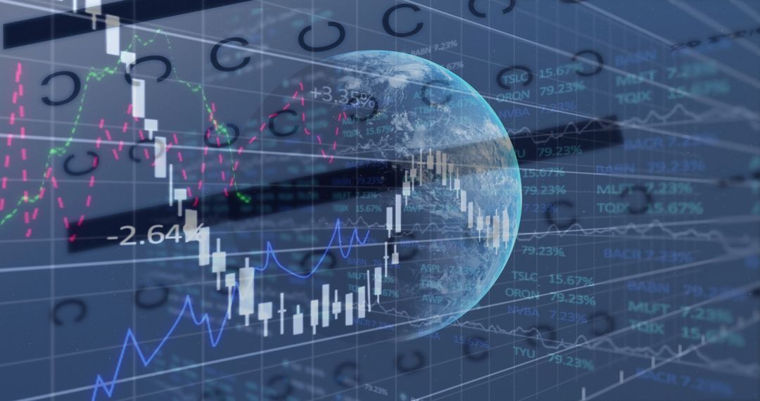 Global Finance and Stock Market Digital Concept