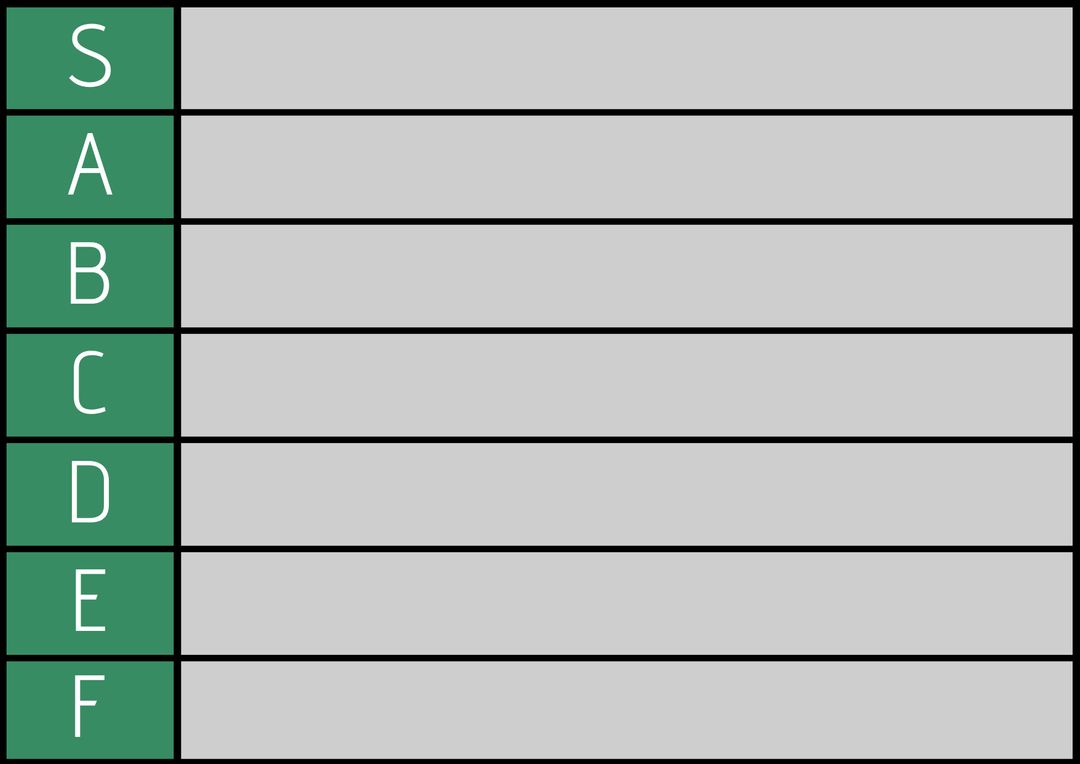 Tier List Template with S to F Grading Scale for Evaluations - Download Free Stock Templates Pikwizard.com