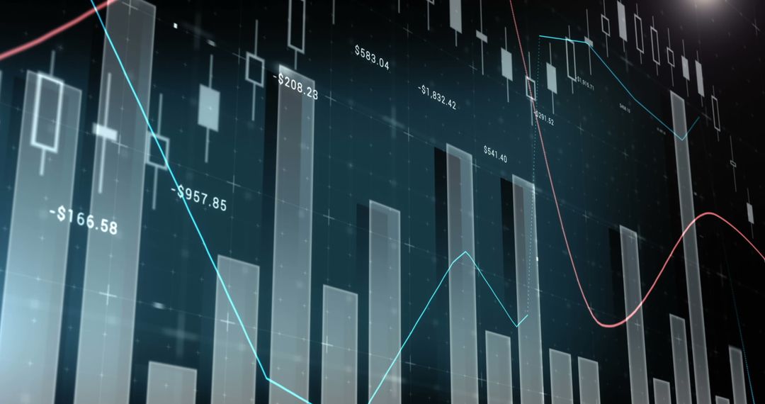 Financial Data and Statistics Analysis Concept