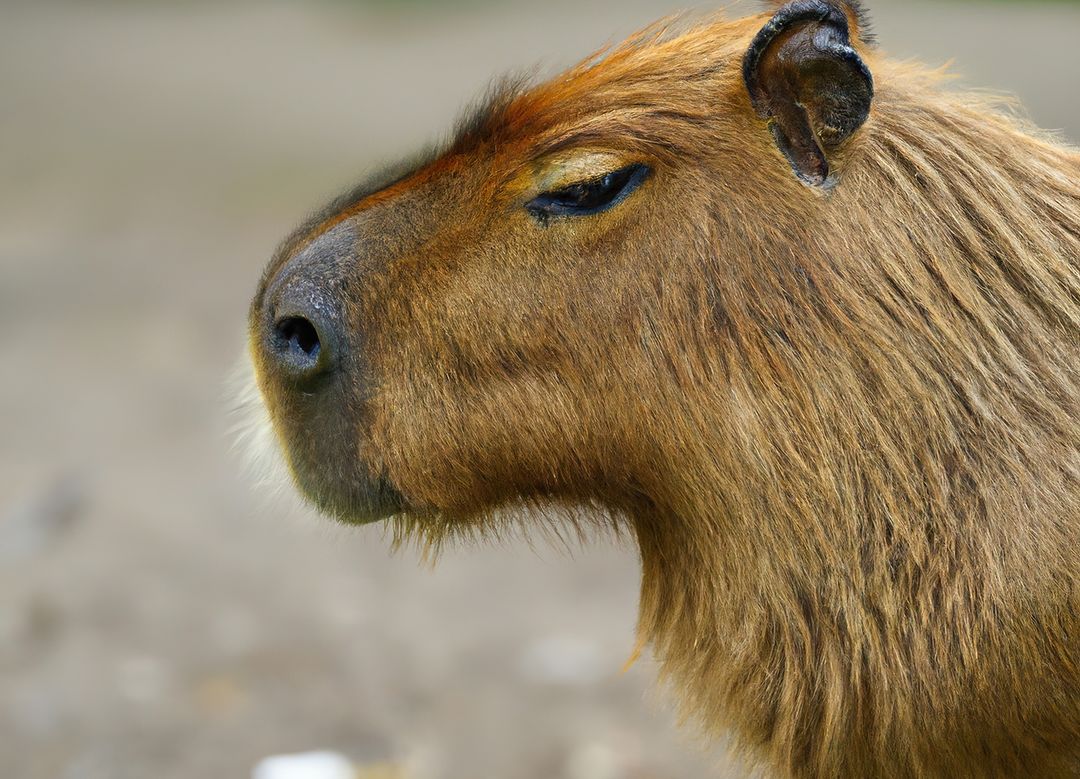 Close-Up of Tranquil Capybara Looking into Distance - Free Images, Stock Photos and Pictures on Pikwizard.com