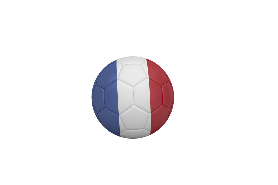 Transparent Background Football with France National Flag Colors - Download Free Stock Images Pikwizard.com