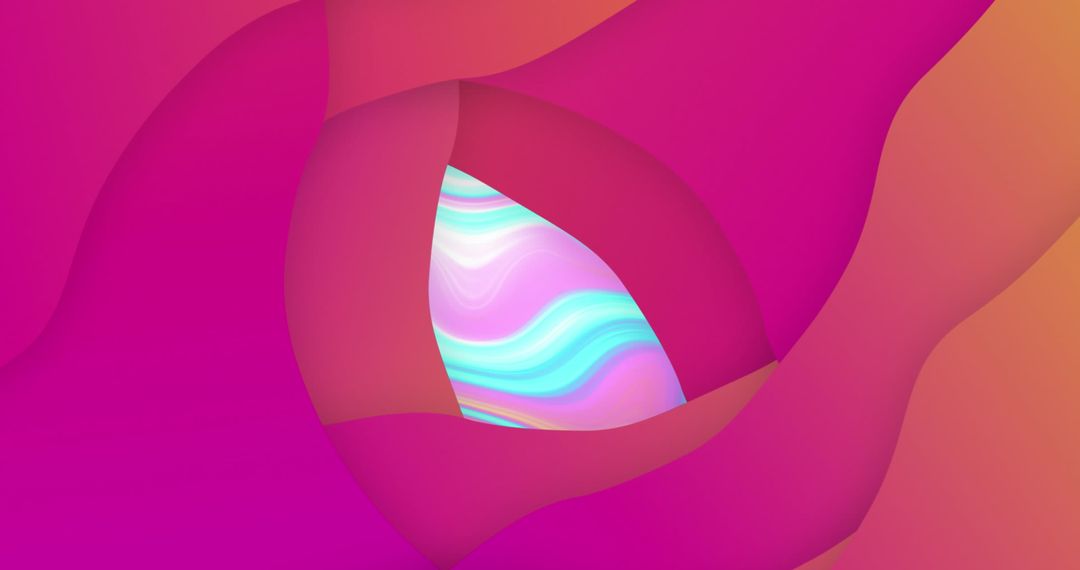 Vibrant Abstract Layers with Colorful Fluid Center