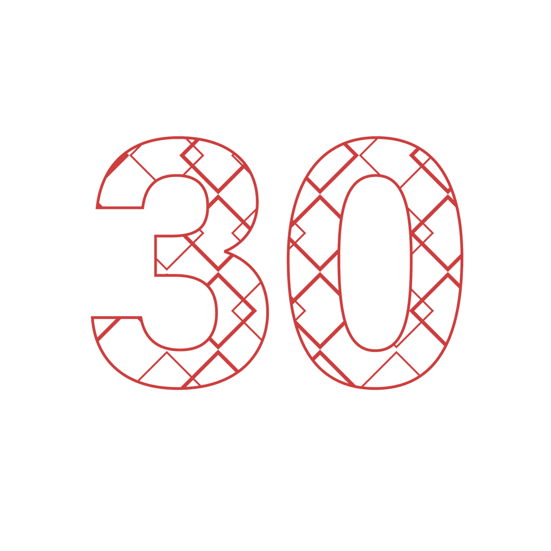 red number 30 with pattern on transparent background - Download Free Stock Images Pikwizard.com