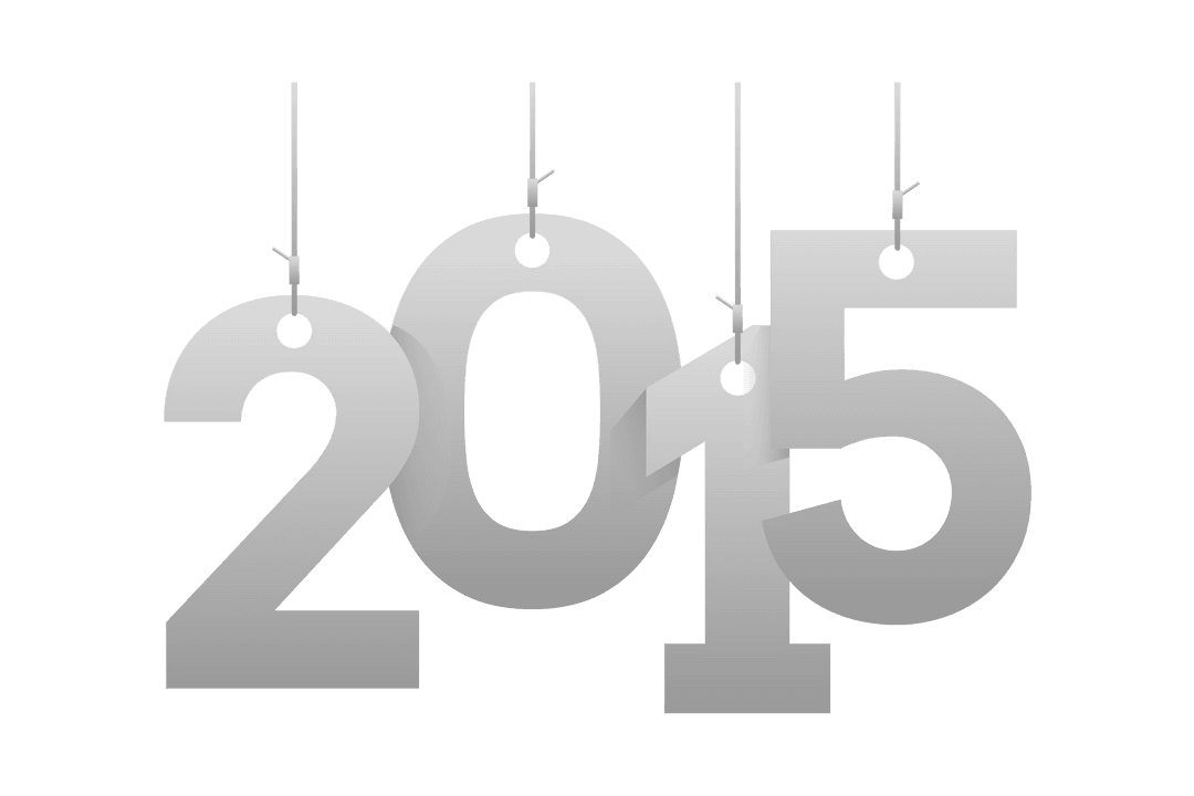 Transparent Hanging 2015 Text for Celebration Design