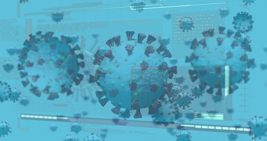 Digital Visualization of COVID-19 Cell Patterns and Data Exchange