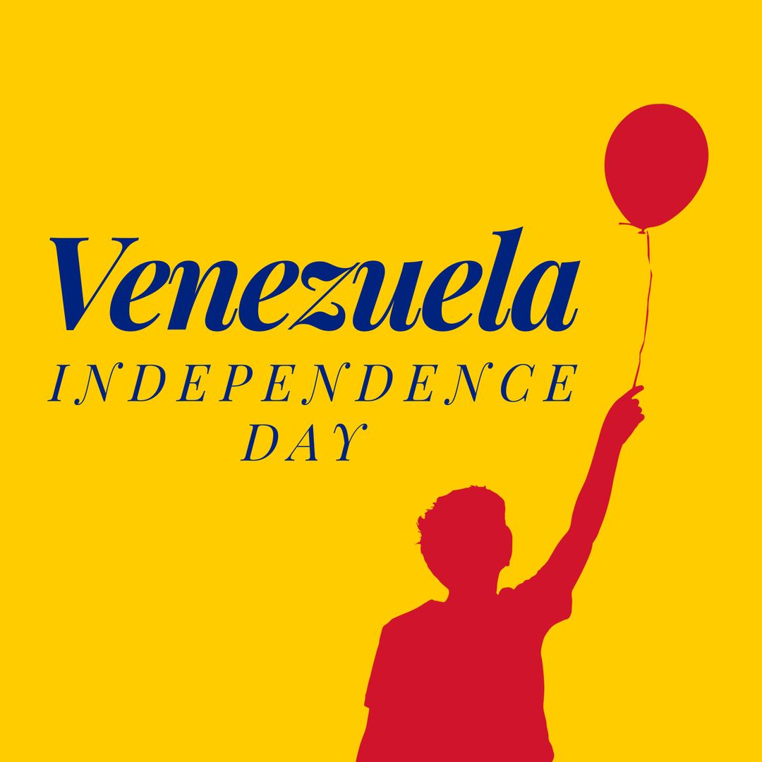 Venezuela Independence Day Celebration Silhouette Design