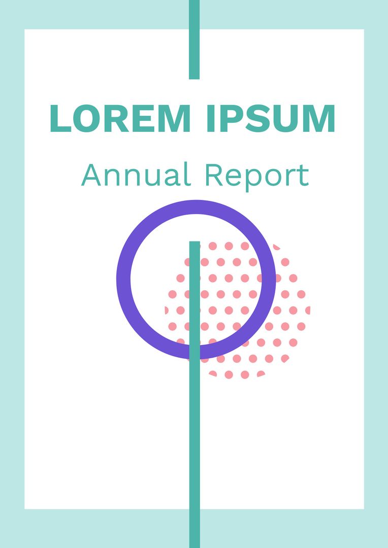 Modern Minimalist Annual Report Template with Infographic Design
