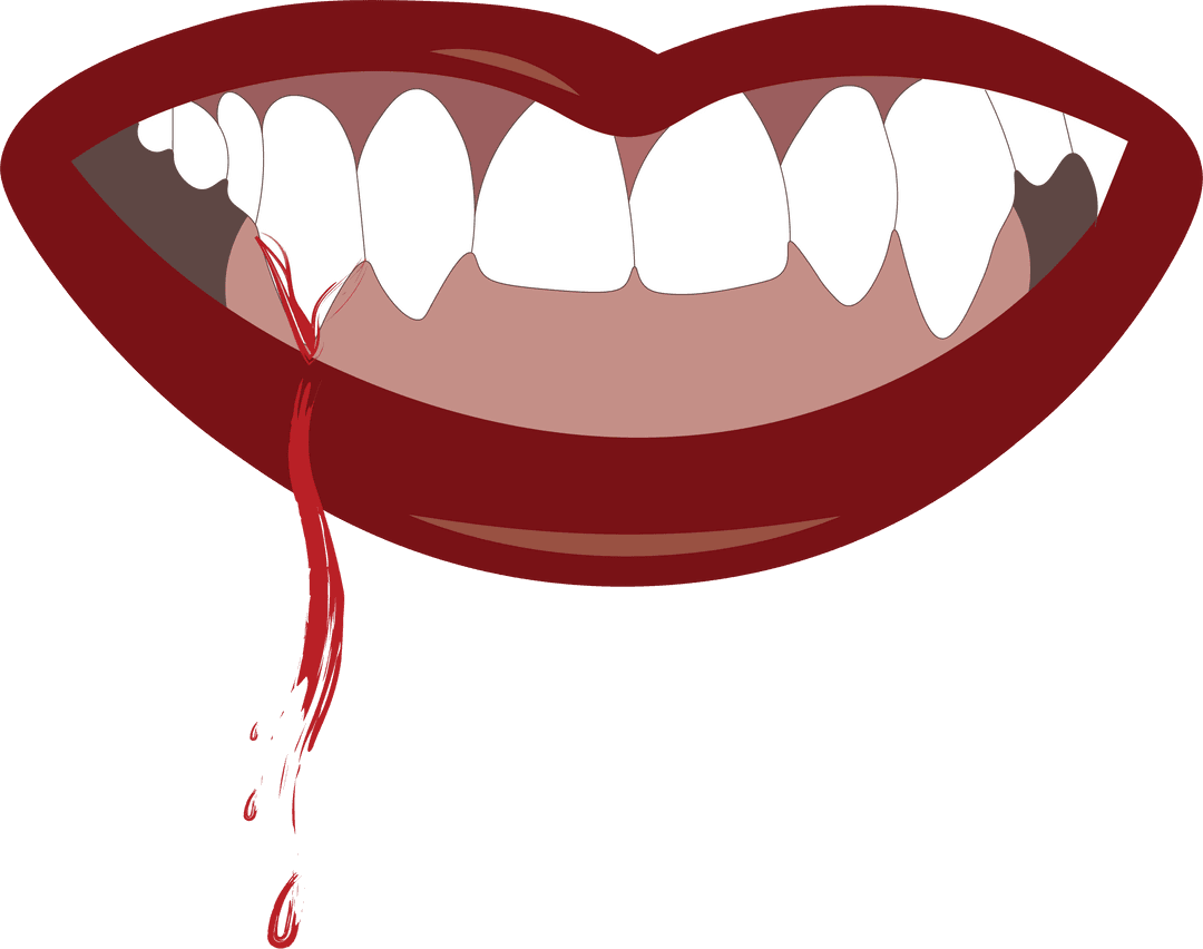 Vampire Mouth Dripping Blood on Transparent Background - Download Free Stock Images Pikwizard.com