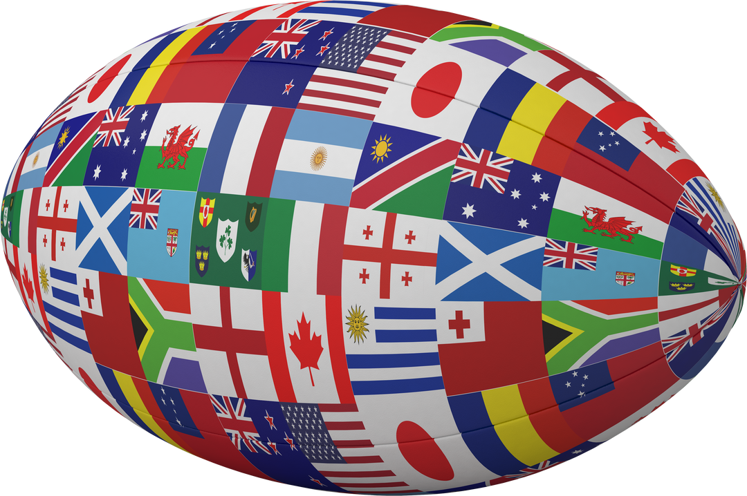 Rugby Ball Composed of Transparent National Flags - Download Free Stock Images Pikwizard.com