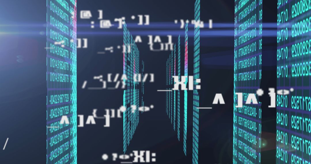 Futuristic Scientific Data Processing Background