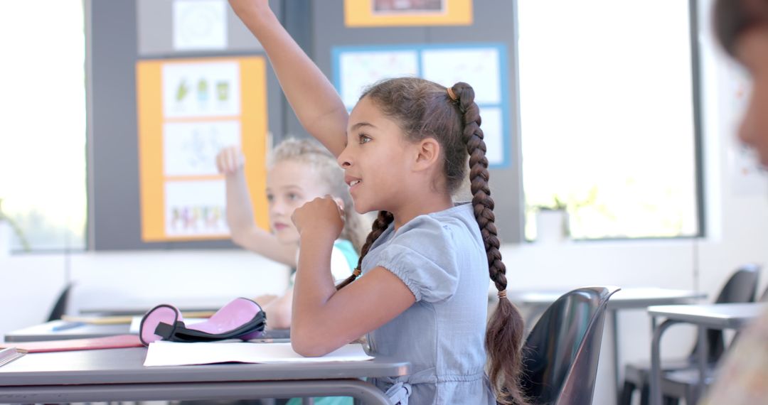 Engaged Student Participating in Classroom Activity
