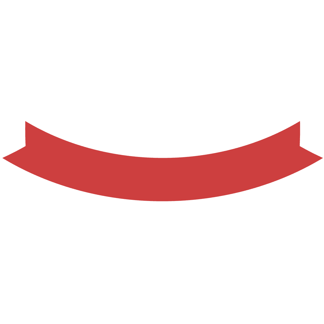 Red Badge Icon with Copy Space on Transparent Background