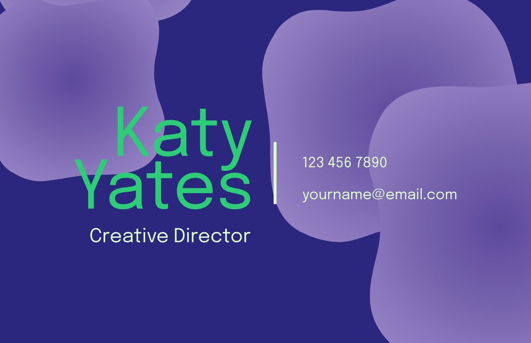 Bold Business Card Creative Design Abstract Shapes
